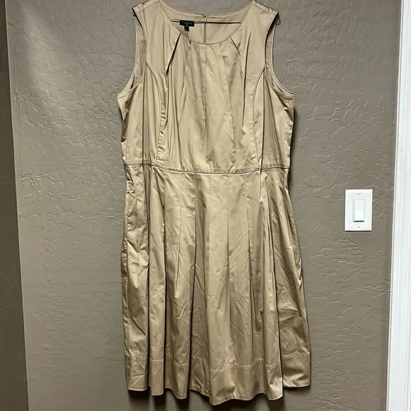 Talbots Tan Midi Dress - Picture 3 of 8